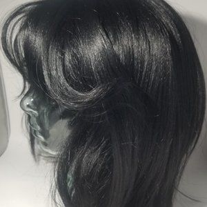 Midway Bobbi Boss Medium Length Wig with Bangs. Non-Lace.